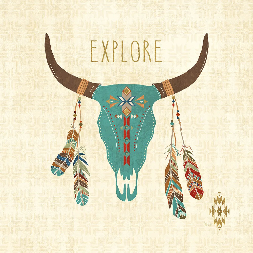 Southwest at Heart II by Veronique Charron. SKU 20003a. Archival Giclee Fine art print for wall decor.