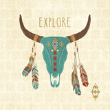 Southwest at Heart II by Veronique Charron. SKU 20003a. Archival Giclee Fine art print for wall decor.