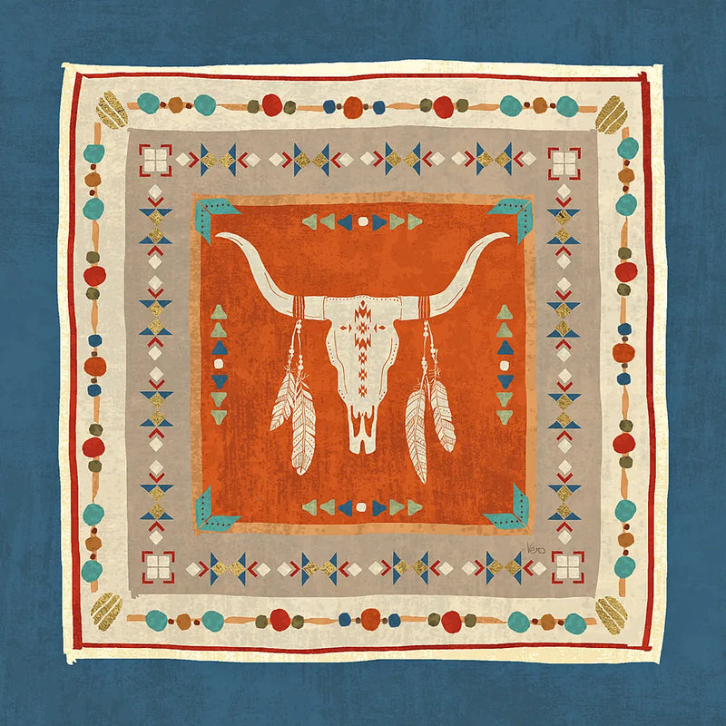 Southwest at Heart Tile I by Veronique Charron. SKU 20006a. Archival Giclee Fine art print for wall decor.