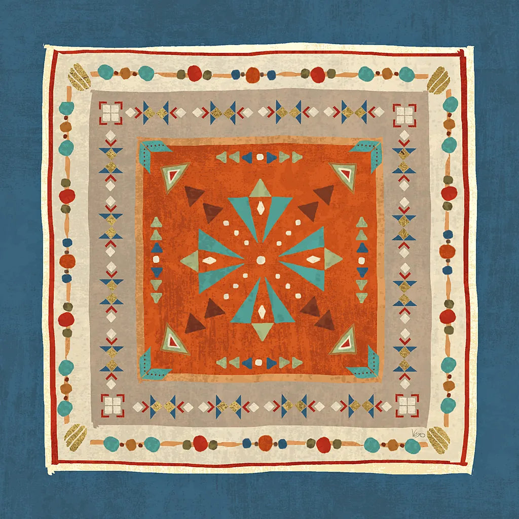 Southwest at Heart Tile V by Veronique Charron. SKU 20010a. Archival Giclee Fine art print for wall decor.