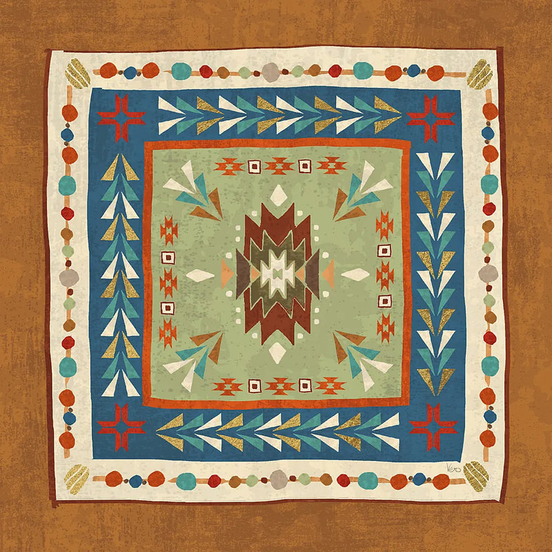 Southwest at Heart Tile VIII by Veronique Charron. SKU 20013a. Archival Giclee Fine art print for wall decor.
