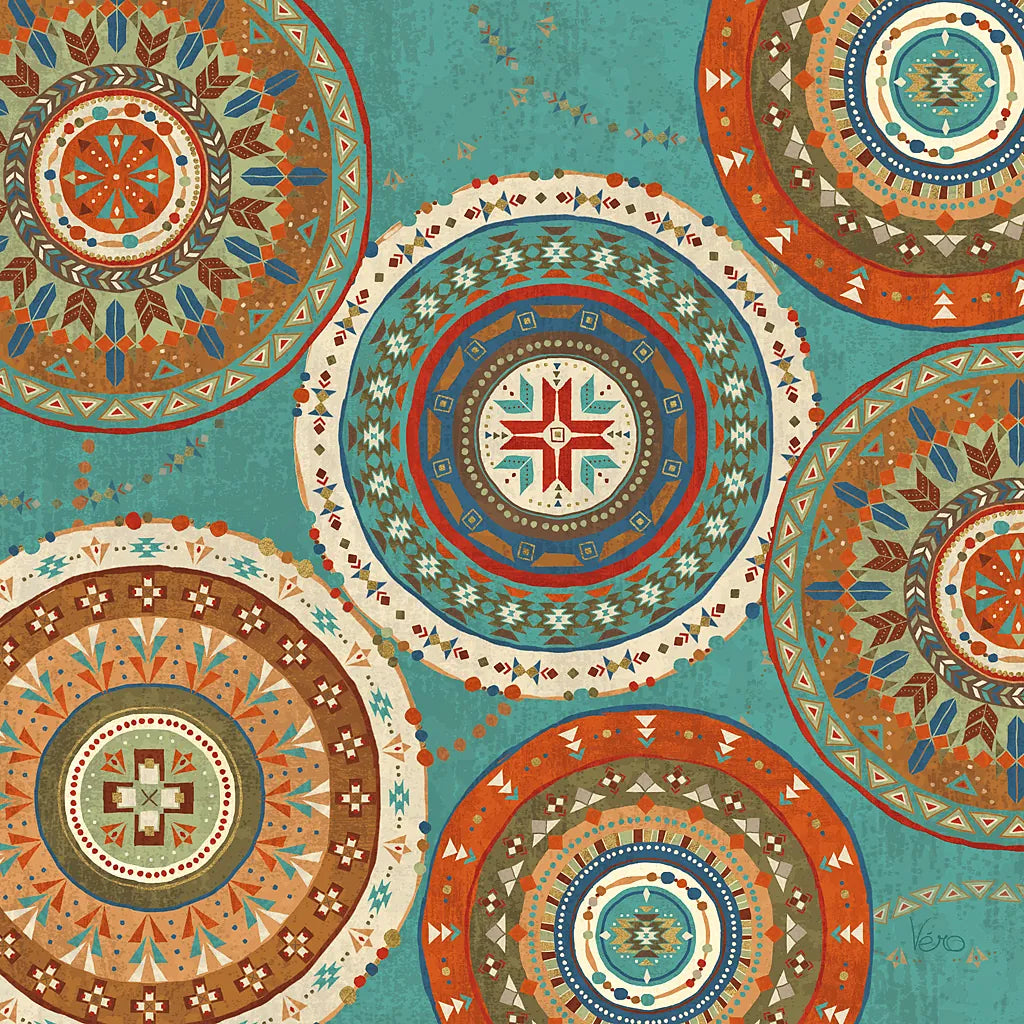 Southwest at Heart XIII Square by Veronique Charron. SKU 20022a. Archival Giclee Fine art print for wall decor.