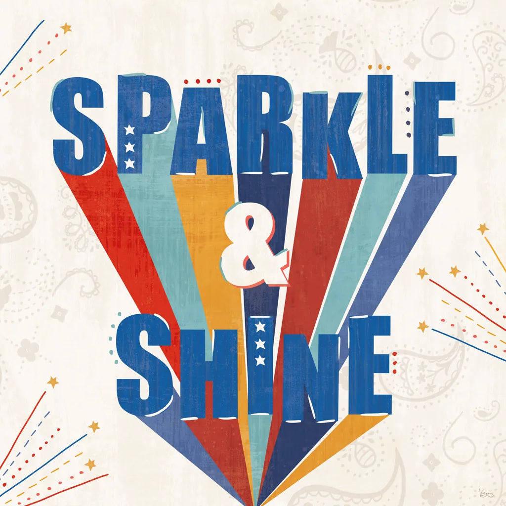 Sparkle and Shine IV by Veronique Charron. SKU 83717a. Archival Giclee Fine art print for wall decor.