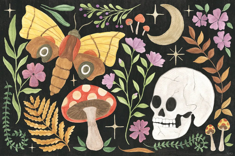Spooky Chic I by Veronique Charron. SKU 91197i. Archival Giclee Fine art print for wall decor.