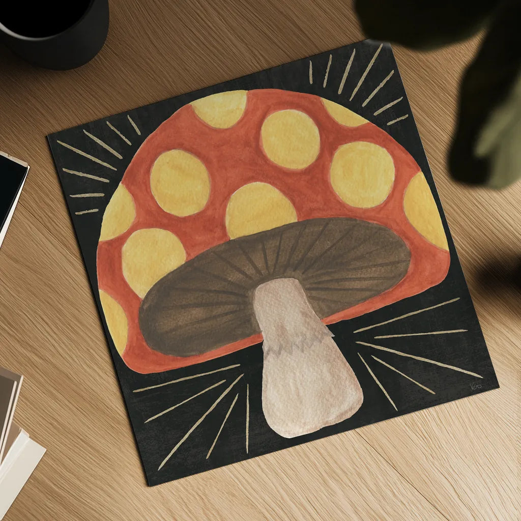 Spooky Chic VII by Veronique Charron. Shown as a detailed flat fine art print, highlighting archival giclee quality. Available as an archival giclee rolled canvas, fine art paper, or poster print. SKU 91203a.