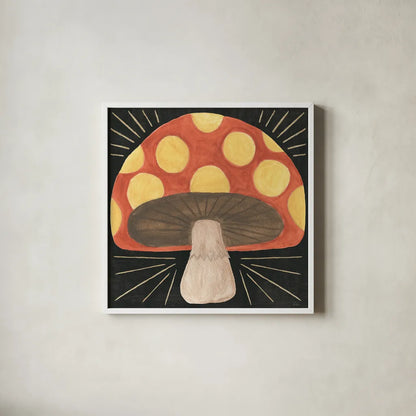 Spooky Chic VII by Veronique Charron. Shown in a crisp white glass frame for a clean and minimalist style. Available as an archival giclee rolled canvas, fine art paper, or poster print. SKU 91203a.