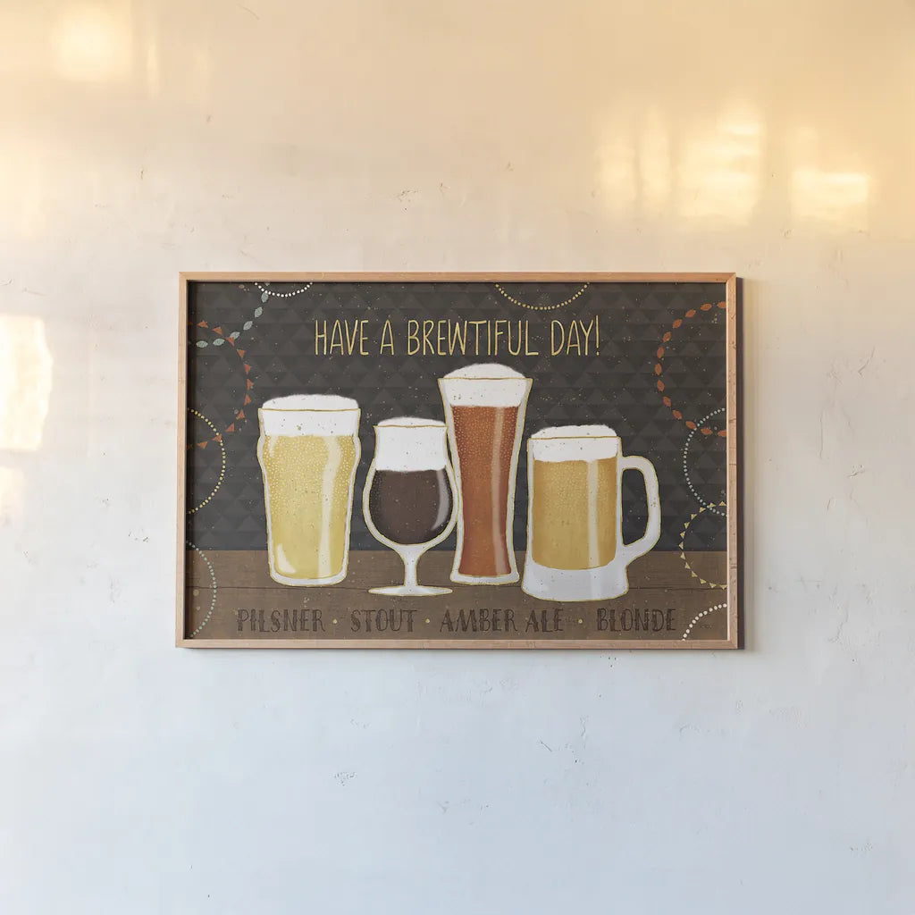 Suds I by Veronique Charron. shown as a paper print in a natural frame. Available as a archival giclee rolled canvas, fine art paper, or poster print. SKU 37222i.