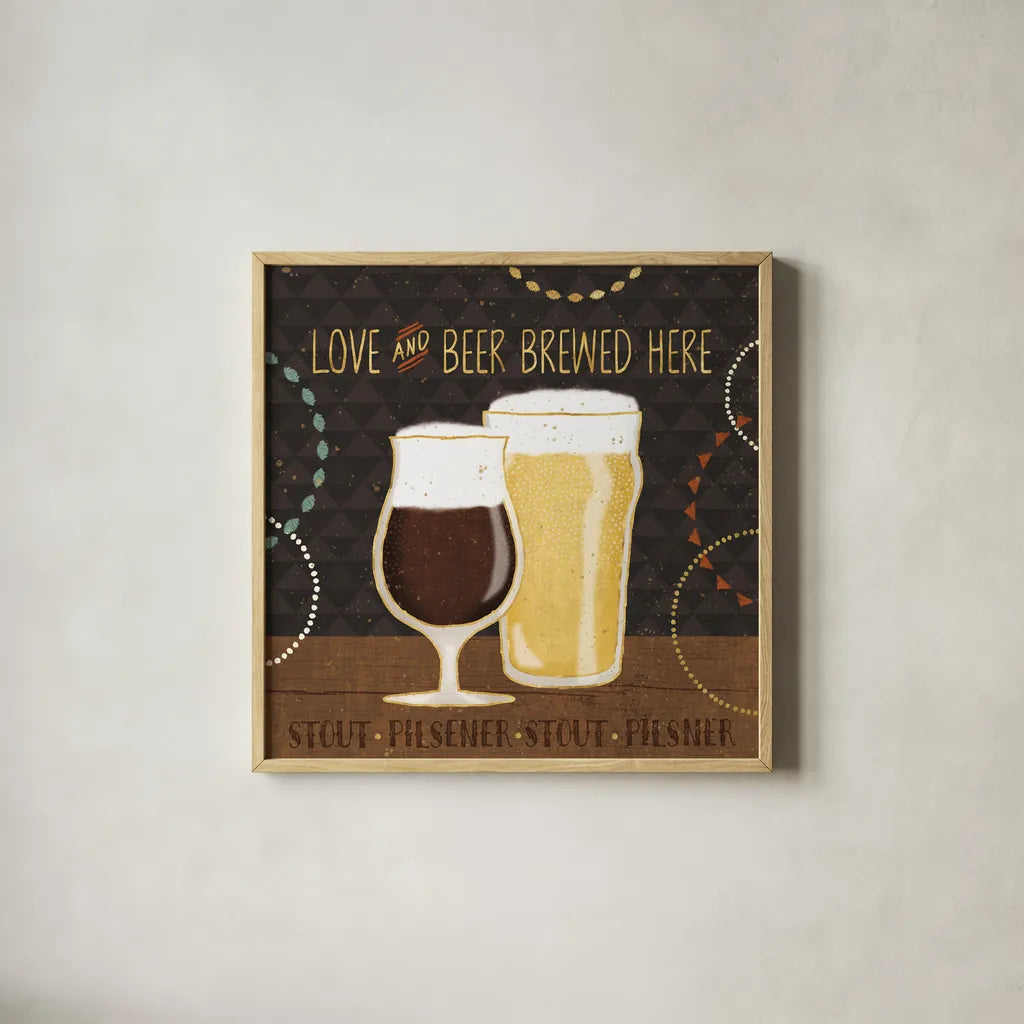 Suds II by Veronique Charron. Shown in a natural wood glass frame for a timeless modern aesthetic. Available as an archival giclee rolled canvas, fine art paper, or poster print. SKU 37223a.