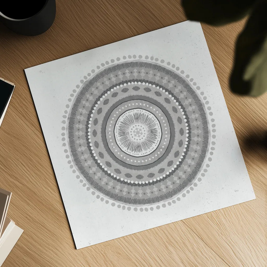 Suds Mandala by Veronique Charron. Shown as a detailed flat fine art print, highlighting archival giclee quality. Available as an archival giclee rolled canvas, fine art paper, or poster print. SKU 42194a.