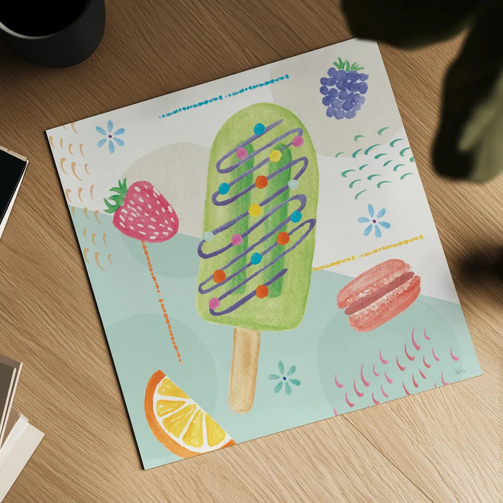 Summer Breeze I by Veronique Charron. Shown as a detailed flat fine art print, highlighting archival giclee quality. Available as an archival giclee rolled canvas, fine art paper, or poster print. SKU 89579a.