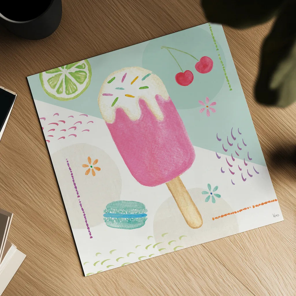 Summer Breeze II by Veronique Charron. Shown as a detailed flat fine art print, highlighting archival giclee quality. Available as an archival giclee rolled canvas, fine art paper, or poster print. SKU 89580a.