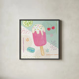 Summer Breeze II by Veronique Charron. Shown in a sleek black glass frame for a contemporary gallery look. Available as an archival giclee rolled canvas, fine art paper, or poster print. SKU 89580a.
