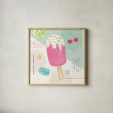 Summer Breeze II by Veronique Charron. Shown in a natural wood glass frame for a timeless modern aesthetic. Available as an archival giclee rolled canvas, fine art paper, or poster print. SKU 89580a.