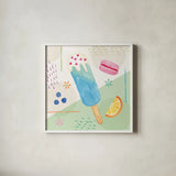 Summer Breeze III by Veronique Charron. Shown in a crisp white glass frame for a clean and minimalist style. Available as an archival giclee rolled canvas, fine art paper, or poster print. SKU 89581a.