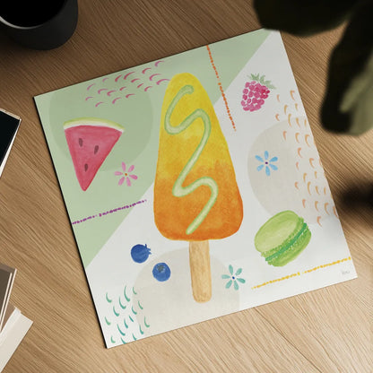 Summer Breeze IV by Veronique Charron. Shown as a detailed flat fine art print, highlighting archival giclee quality. Available as an archival giclee rolled canvas, fine art paper, or poster print. SKU 89582a.