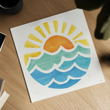 Summer Breeze IX by Veronique Charron. Shown as a detailed flat fine art print, highlighting archival giclee quality. Available as an archival giclee rolled canvas, fine art paper, or poster print. SKU 89587a.