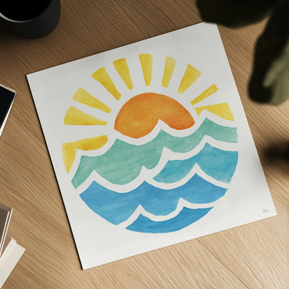 Summer Breeze IX by Veronique Charron. Shown as a detailed flat fine art print, highlighting archival giclee quality. Available as an archival giclee rolled canvas, fine art paper, or poster print. SKU 89587a.