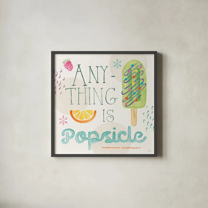 Summer Breeze VI by Veronique Charron. Shown in a sleek black glass frame for a contemporary gallery look. Available as an archival giclee rolled canvas, fine art paper, or poster print. SKU 89584a.