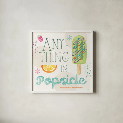 Summer Breeze VI by Veronique Charron. Shown in a crisp white glass frame for a clean and minimalist style. Available as an archival giclee rolled canvas, fine art paper, or poster print. SKU 89584a.