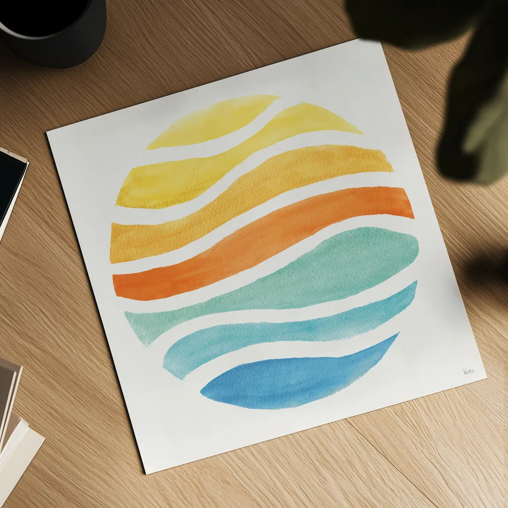 Summer Breeze X by Veronique Charron. Shown as a detailed flat fine art print, highlighting archival giclee quality. Available as an archival giclee rolled canvas, fine art paper, or poster print. SKU 89588a.