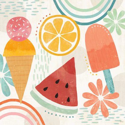 Sweet Summer I by Veronique Charron. SKU 74652a. Archival Giclee Fine art print for wall decor.