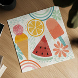 Sweet Summer I by Veronique Charron. Shown as a detailed flat fine art print, highlighting archival giclee quality. Available as an archival giclee rolled canvas, fine art paper, or poster print. SKU 74652a.