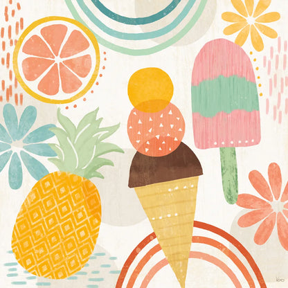 Sweet Summer III by Veronique Charron. SKU 74654a. Archival Giclee Fine art print for wall decor.