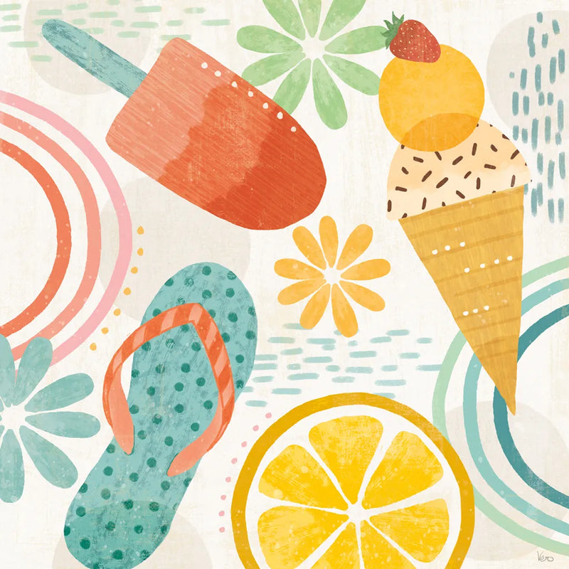 Sweet Summer IV by Veronique Charron. SKU 74655a. Archival Giclee Fine art print for wall decor.