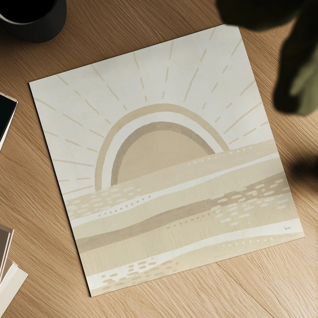 Sweet Summer V Neutral by Veronique Charron. Shown as a detailed flat fine art print, highlighting archival giclee quality. Available as an archival giclee rolled canvas, fine art paper, or poster print. SKU 75534a.