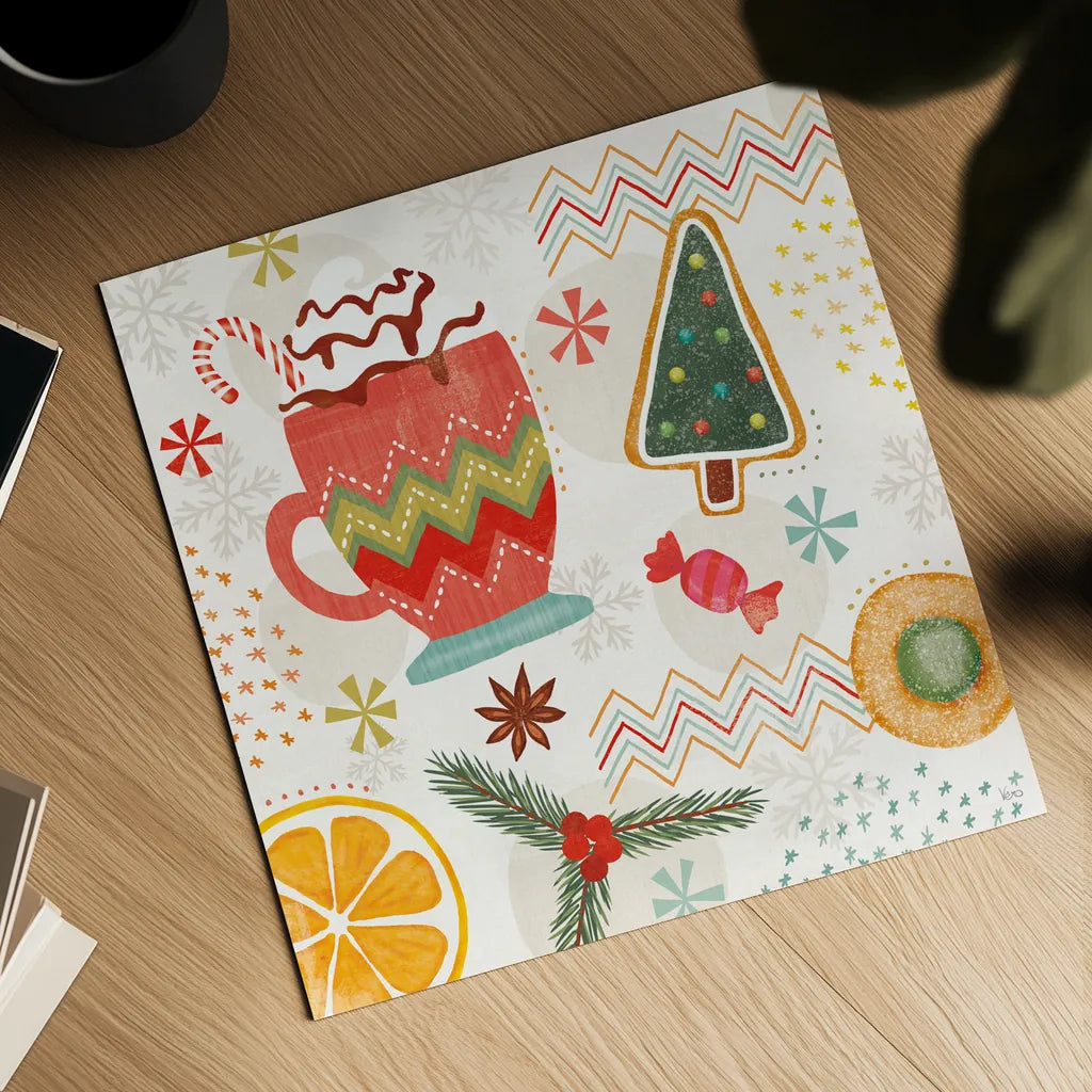 Sweet Treats IV by Veronique Charron. Shown as a detailed flat fine art print, highlighting archival giclee quality. Available as an archival giclee rolled canvas, fine art paper, or poster print. SKU 80300a.