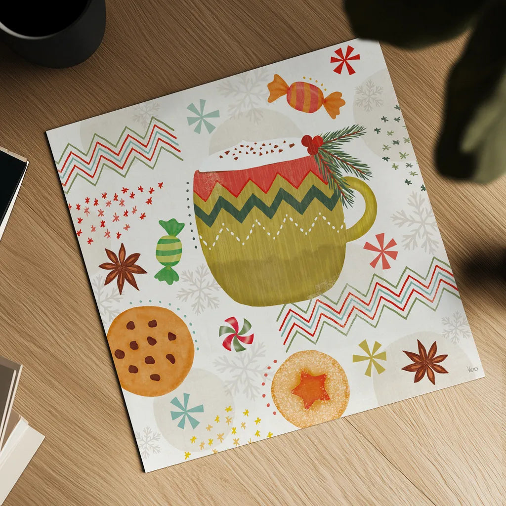 Sweet Treats V by Veronique Charron. Shown as a detailed flat fine art print, highlighting archival giclee quality. Available as an archival giclee rolled canvas, fine art paper, or poster print. SKU 80301a.