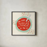 Sweetheart Stories V by Veronique Charron. Shown in a sleek black glass frame for a contemporary gallery look. Available as an archival giclee rolled canvas, fine art paper, or poster print. SKU 103955a.