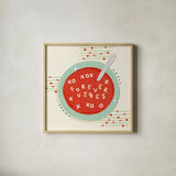 Sweetheart Stories V by Veronique Charron. Shown in a natural wood glass frame for a timeless modern aesthetic. Available as an archival giclee rolled canvas, fine art paper, or poster print. SKU 103955a.
