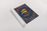 Tex Mex Fiesta I Dark by Veronique Charron. shown as a rolled paper print. Available as archival giclee rolled canvas, fine art paper, or poster print. SKU 61922i.