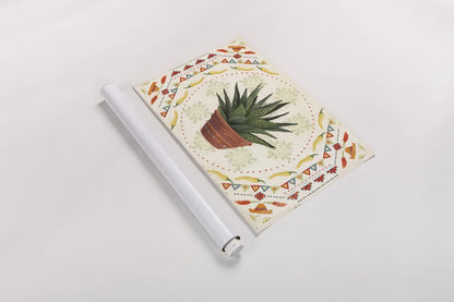 Tex Mex Fiesta II by Veronique Charron. shown as a rolled paper print. Available as archival giclee rolled canvas, fine art paper, or poster print. SKU 61915i.