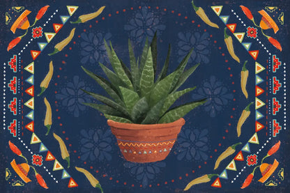 Tex Mex Fiesta II Dark by Veronique Charron. SKU 61923i. Archival Giclee Fine art print for wall decor.