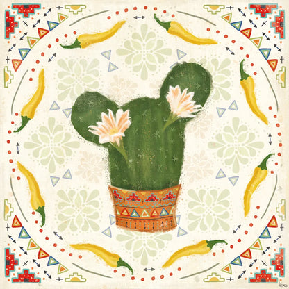 Tex Mex Fiesta IV by Veronique Charron. SKU 61917a. Archival Giclee Fine art print for wall decor.