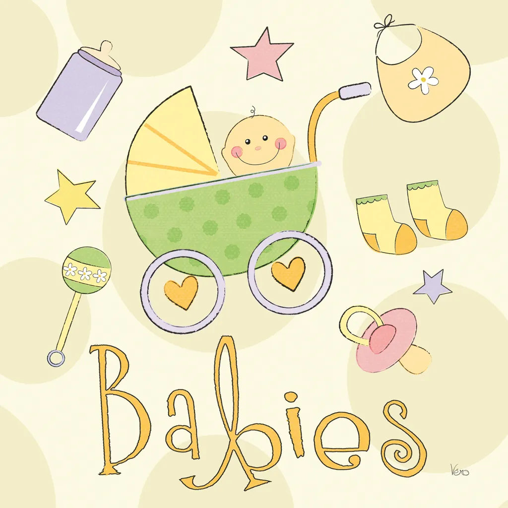 Toys and Hugs II by Veronique Charron. SKU 101251a. Archival Giclee Fine art print for wall decor.