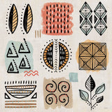 Tribal Tones IX by Veronique Charron. SKU 70462a. Archival Giclee Fine art print for wall decor.