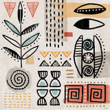 Tribal Tones V by Veronique Charron. SKU 70458a. Archival Giclee Fine art print for wall decor.