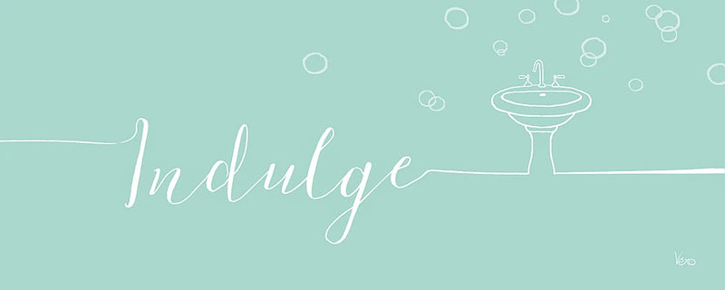 Underline Bath III Teal by Veronique Charron