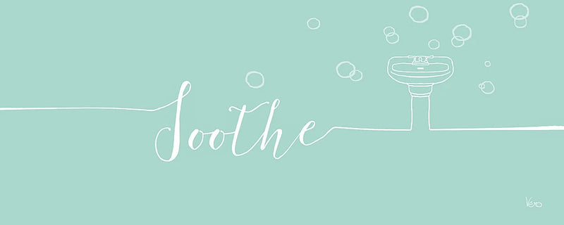 Underline Bath IV Teal by Veronique Charron