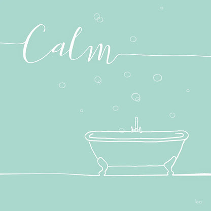 Underline Bath VI Teal by Veronique Charron. SKU 33227a. Archival Giclee Fine art print for wall decor.