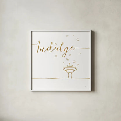 Underline Bath VII by Veronique Charron. Shown in a crisp white glass frame for a clean and minimalist style. Available as an archival giclee rolled canvas, fine art paper, or poster print. SKU 33220a.