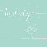 Underline Bath VII Teal by Veronique Charron. SKU 33228a. Archival Giclee Fine art print for wall decor.
