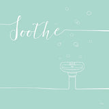 Underline Bath VIII Teal by Veronique Charron. SKU 33229a. Archival Giclee Fine art print for wall decor.