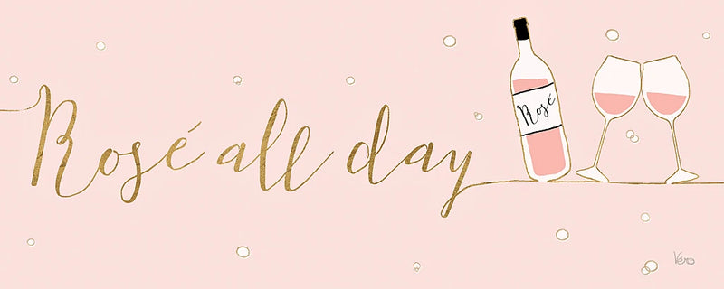 Underlined Bubbly I Pink by Veronique Charron
