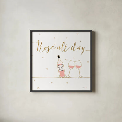 Underlined Bubbly V by Veronique Charron. Shown in a sleek black glass frame for a contemporary gallery look. Available as an archival giclee rolled canvas, fine art paper, or poster print. SKU 34813a.