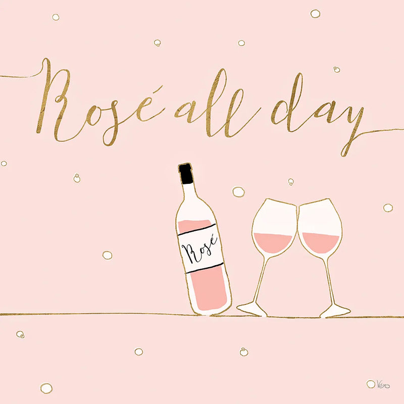 Underlined Bubbly V Pink by Veronique Charron. SKU 34821a. Archival Giclee Fine art print for wall decor.