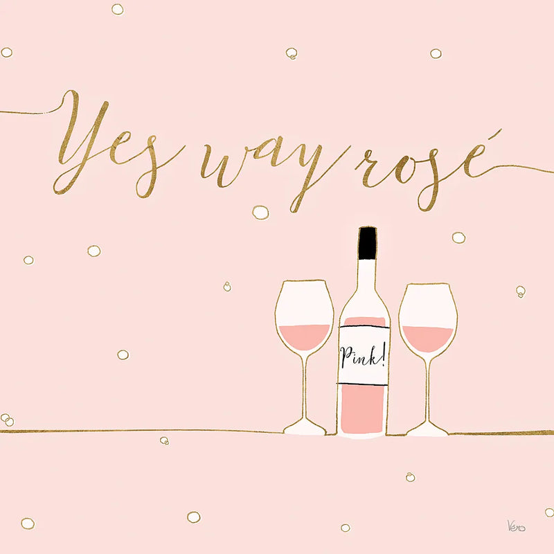 Underlined Bubbly VI Pink by Veronique Charron. SKU 34822a. Archival Giclee Fine art print for wall decor.